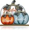 Fall Wooden Signs Autumn Pumpkin Tabletop Decoration Signs 11 Inch